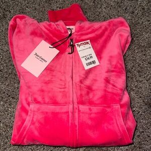 Juicy Couture Vibrant Pink Velour Jacket